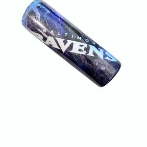 New Handmade Baltimore Ravens 30 ounce hot/cold Tumbler with slide lid and straw